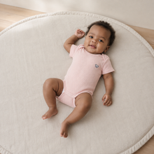 Load image into Gallery viewer, Organic Cotton Baby Bodysuit - Pale Pink, lifestyle image