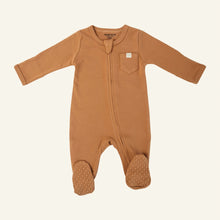Load image into Gallery viewer, Organic Brown Sleepsuit