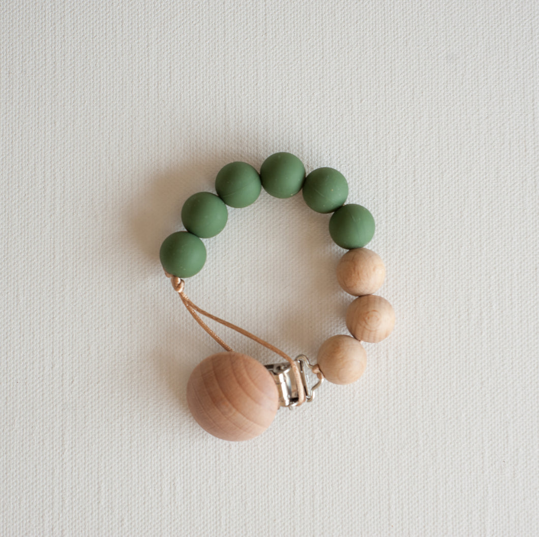 Silicone Pacifier Chain - Emerald