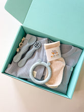 Load image into Gallery viewer, Summer baby hamper with eco-friendly weaning and teething items
