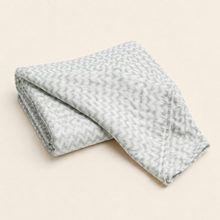 Load image into Gallery viewer, Organic Baby Swaddle Blanket - Grey Zig Zag, alternate product view
