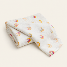 Load image into Gallery viewer, Organic Baby Swaddle Blanket - Rainbow, alternate product view
