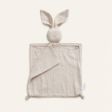 Load image into Gallery viewer, Organic Cotton Muslin Baby Comforter - Beige, overhead product view
