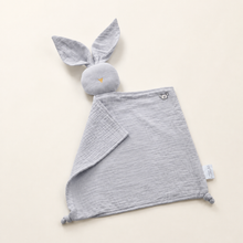 Load image into Gallery viewer, Organic Cotton Muslin Baby Comforter - Grey, alternate product view
