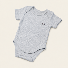 Load image into Gallery viewer, Organic Cotton Baby Bodysuit - Grey, alternate product view
