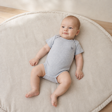 Load image into Gallery viewer, Organic Cotton Baby Bodysuit - Grey, lifestyle image
