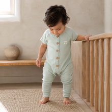 Load image into Gallery viewer, Organic Cotton Onesie/Romper - Mint, lifestyle image
