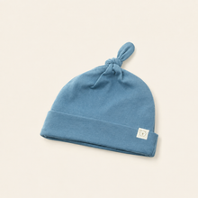 Load image into Gallery viewer, Organic Knot Hat - Blue, alternate product view
