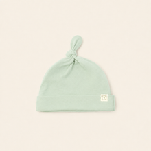 Load image into Gallery viewer, Organic Knot Hat - Mint, overhead product view
