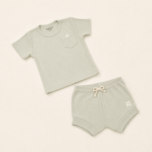 Load image into Gallery viewer, Organic Two-Piece Pyjama Set - Sage, alternate product view
