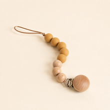 Load image into Gallery viewer, Silicone Pacifier Clip -  Mustard, alternate product view
