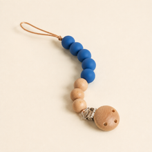 Load image into Gallery viewer, Silicone Pacifier Clip - Sapphire, alternate product view
