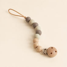 Load image into Gallery viewer, Silicone Pacifier Clip - Taupe, alternate product view
