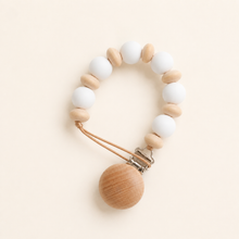 Load image into Gallery viewer, Silicone Dummy Chain - White, overhead product view

