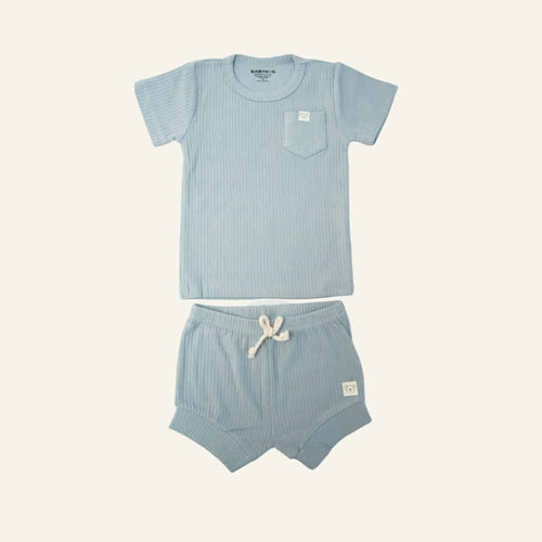 Organic Two Piece Pyjama Set - Blue