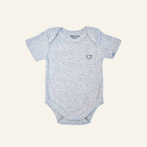 Organic Cotton Baby Bodysuit - Grey