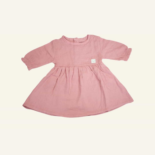 Pink Baby Muslin Dress