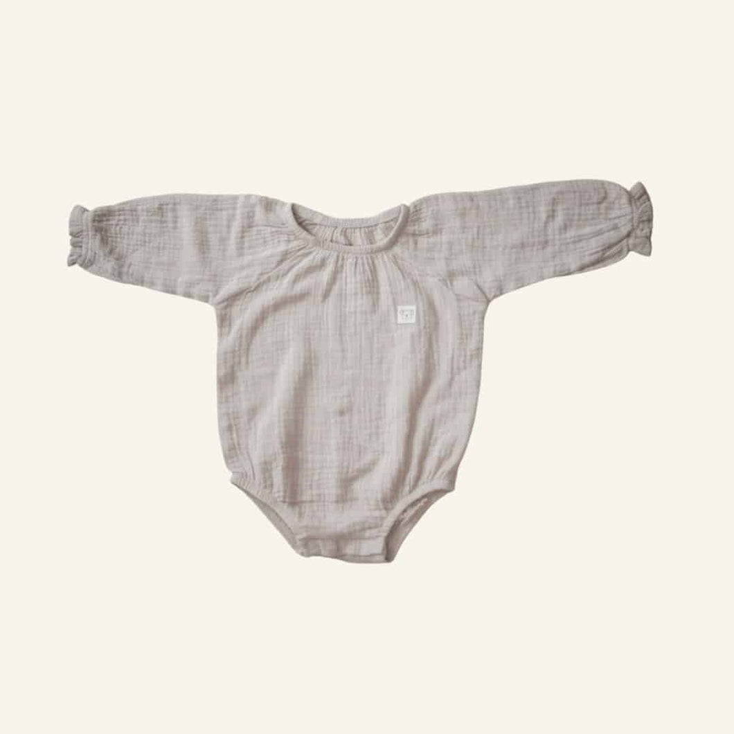 Organic Muslin Bubble Baby Romper