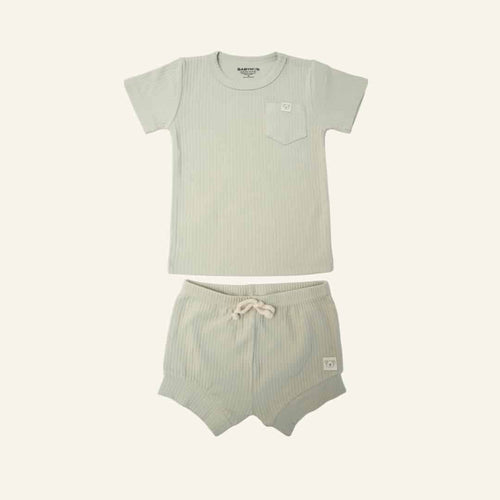 Oganic Two Piece Pajama Set - Sage