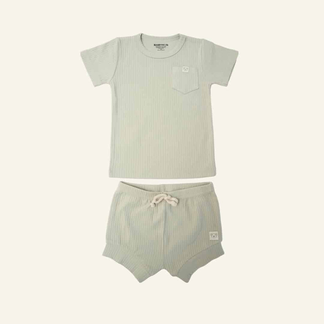 Oganic Two Piece Pajama Set - Sage