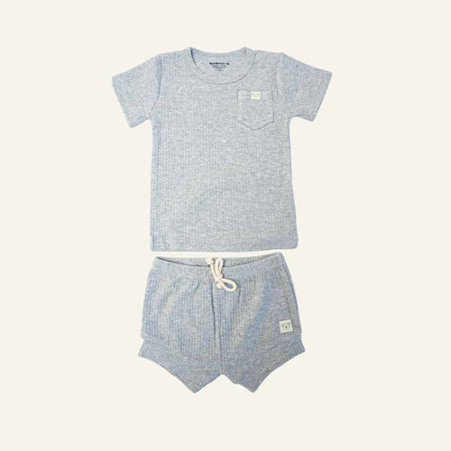 Organic two piece pyjama set - Grey