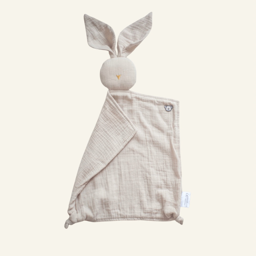 Organic Cotton Muslin Baby Comforter - Beige 